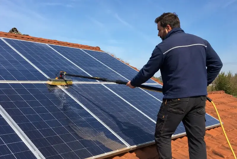 Nettoyage et entretien de panneaux solaires à Saint-Maixent-de-Beugné